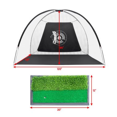 Slickblue 3-in-1 Portable 10 Feet Golf Practice Set. View a larger version of this product image.