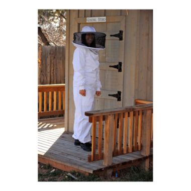 Honeyrite Cotton with Plastic Mesh Veil Full Bee Suit - XXL. View a larger version of this product image.