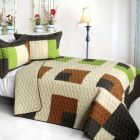 Alternate image 0 for Blancho Bedding Initial Dream 3PC Vermicelli - Quilted Patchwork Quilt Set (Full/Queen Size)