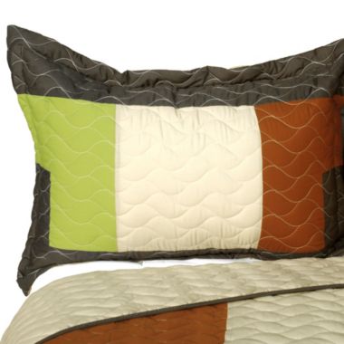 Blancho Bedding Initial Dream 3PC Vermicelli - Quilted Patchwork Quilt Set (Full/Queen Size). View a larger version of this product image.