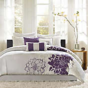 Belen Kox 100% Cotton Sateen Printed Comforter 7pcs Set Purple