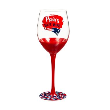 Evergreen New England Patriots, 17oz Boxed Stemware. View a larger version of this product image.