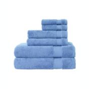 Classic Turkish Towels Genuine Cotton Soft Absorbent Amadeus 6 Piece Set, 2 Bath Towels, 2 Hand Towels, 2 Washcloths