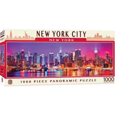 MasterPieces 1000 Piece Jigsaw Puzzle For Adults, Family, Or Kids - New York Panoramic - 13"x39". View a larger version of this product image.