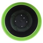 Alternate image 2 for Garden Elements Glazed Brushed Happy Large Plastic Planter, Bright Green, 15"