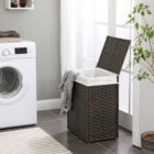 Alternate image 1 for BreeBe HandWoven Laundry Hamper Brown - 90L