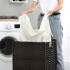 Alternate image 3 for BreeBe HandWoven Laundry Hamper Brown - 90L