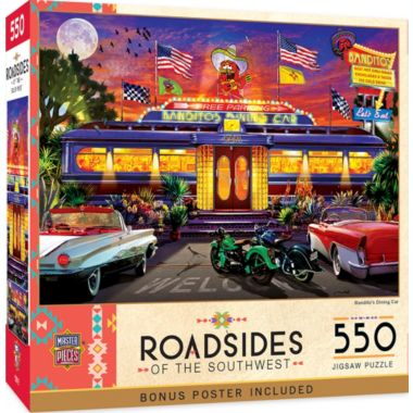MasterPieces 550 Piece Jigsaw Puzzle For Adults, Family, Or Kids - Bandito's Dining Car - 18"x24". View a larger version of this product image.