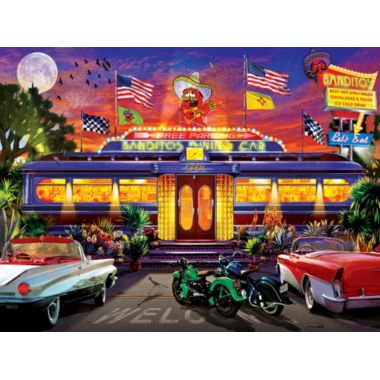 MasterPieces 550 Piece Jigsaw Puzzle For Adults, Family, Or Kids - Bandito's Dining Car - 18"x24". View a larger version of this product image.