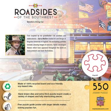 MasterPieces 550 Piece Jigsaw Puzzle For Adults, Family, Or Kids - Bandito's Dining Car - 18"x24". View a larger version of this product image.