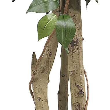 Nearly Natural 4&#39; Artificial Silk Potted Ficus Tree. View a larger version of this product image.