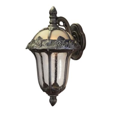 Special Lite Products Rose Garden Medium Top Mount Light with Seedy Glass - Swedish Silver. View a larger version of this product image.