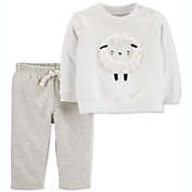 Carter&#39;s Baby Boy&#39;s & Girl&#39;s 2 Pc Sheep SweaT-Shirt & Jogger Pants Set Gray Size 24MOS