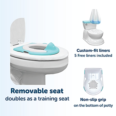 Jool Baby Products Real Feel Potty - Virtual Flushing & Cheering Sounds, Disposable Liners, & Removable Seat for Independent Use -. View a larger version of this product image.