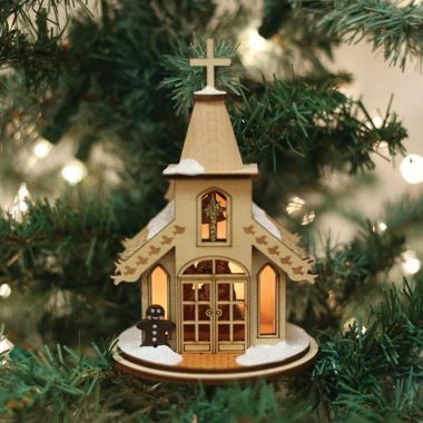 Old World Christmas 80003 Nativity Chapel Ornament. View a larger version of this product image.
