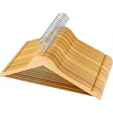 Shara Sofia 10-Pack Woodeen Suit Hangers. View a larger version of this product image.