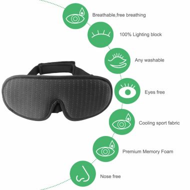 Elegant Choise 3D Eye Mask Sleep Blindfold. View a larger version of this product image.