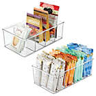 Alternate image 1 for mDesign Plastic Kitchen Pantry Food Storage Organizer Bin, 2 Pack