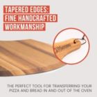 Alternate image 3 for Chef Pomodoro All Natural Acacia Wood Pizza Peel, Gourmet Luxury Pizza Paddle for Baking Homemade Pizza and Bread - Oven or Grill Use