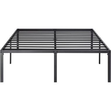 QuikFurn Queen 18-inch Metal Platform Bed Frame with Under-Bed Storage Space. View a larger version of this product image.