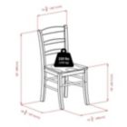 Alternate image 2 for Groveland 3-Pc Dining Table with Ladder-back Chairs, Light Oak