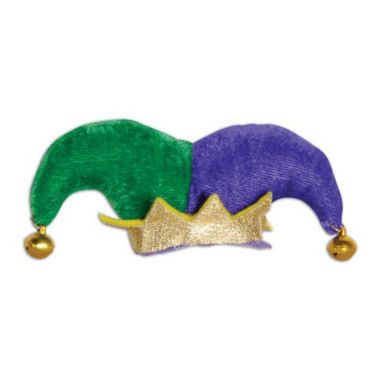 Beistle Party Decorative Jester Hat Hair Clip - 12 Pack, (1/Card). View a larger version of this product image.