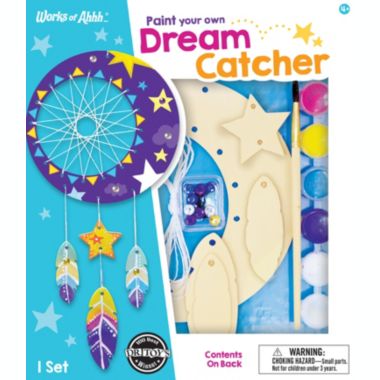 Works of Ahhh Craft Set - Dream Catcher Classic Wood Paint Kit. View a larger version of this product image.