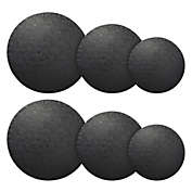 Juvale 8" 10" 12" Black Cake Drum Set for Baking Supplies, Round Cake Boards for Desserts (6 Pack)