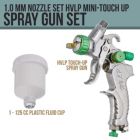 Alternate image 1 for Professional TCP Global Brand HVLP Touch-Up Spray Gun with a 1.0mm Fluid Tip & 4 oz. (125cc) Plastic Cup with Lid