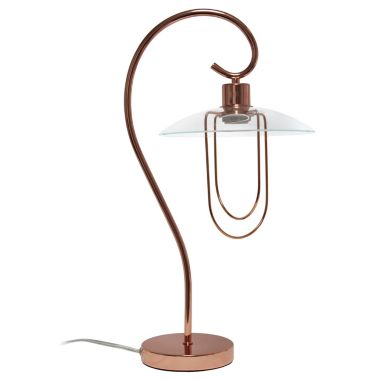 Lalia Home Modern Metal Scroll Table Lamp. View a larger version of this product image.