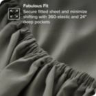 Alternate image 1 for Bare Home  - 24" Fitted Sheet - Extra Deep Pocket Fitted Sheet - Premium 1800 Microfiber - Ultra-Soft Wrinkle Free - Deep Pocket Fitted Bottom Sheets (Twin XL, Grey)