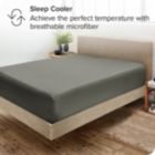 Alternate image 3 for Bare Home  - 24" Fitted Sheet - Extra Deep Pocket Fitted Sheet - Premium 1800 Microfiber - Ultra-Soft Wrinkle Free - Deep Pocket Fitted Bottom Sheets (Twin XL, Grey)