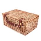 Alternate image 0 for Infinity Merch Vintage Wicker Picnic Basket with Latch Brown