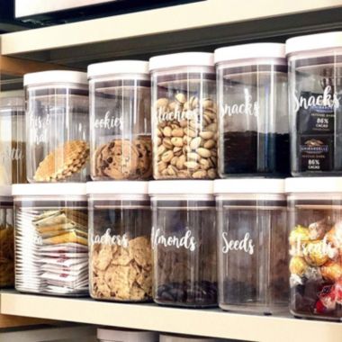 Talented Kitchen 135 White Cursive Pantry Labels - Kitchen Pantry Names Food Label Sticker, Water Resistant Pantry Labels for Containers, Jar Labels Pantry Organization and Storage. 135 White Cursive. View a larger version of this product image.