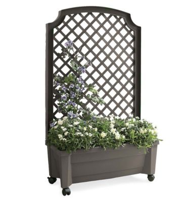 Plow & Hearth Planter With Trellis And Self-Watering Reservoir