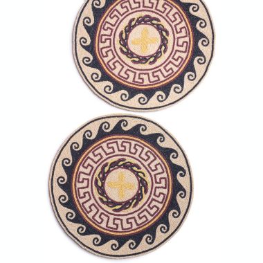 GAURI KOHLI Roman Beaded Placemats, Set of 2. View a larger version of this product image.