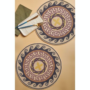 GAURI KOHLI Roman Beaded Placemats, Set of 2. View a larger version of this product image.