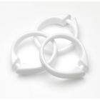 Alternate image 1 for Carnation Home "Snap" Plastic Shower Curtain Hooks in White