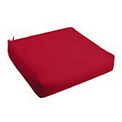 Outdoor Living and Style Set of 6 Crimson Red Sunbrella Indoor and Outdoor Deep Seating Sofa Cushion, 25"