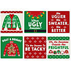 Alternate image 0 for Big Dot of Happiness Ugly Sweater - Funny Holiday and Christmas Party Decorations - Drink Coasters - Set of 6
