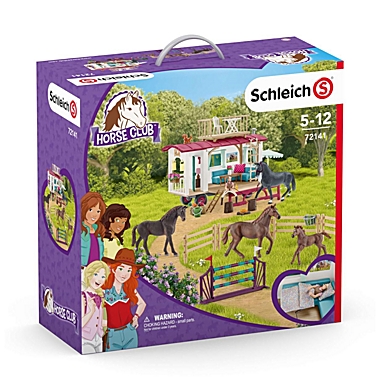 Schleich - 72141   Castle Toys Exclusive - Horse Club  Secret Training at the Caravan. View a larger version of this product image.