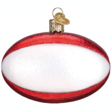 Old World Christmas Hanging Tree Ornament, Rugby Ball. View a larger version of this product image.