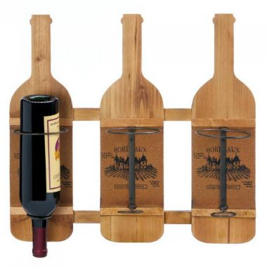 Accent Plus Bordeaux Wooden Wine Bottle Holder. View a larger version of this product image.