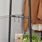 Alternate image 3 for BreeBe Industrial & Clothes Rack with Shelves - Brown