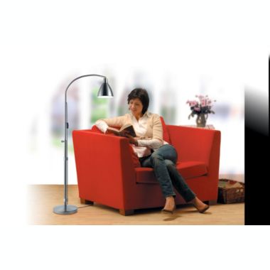 Daylight Flexi-Vision Floor Lamp - U31067 - 20W LED Bulb - Reading - Swivel Lamp Shade - Height Adjustable - RNIB. View a larger version of this product image.
