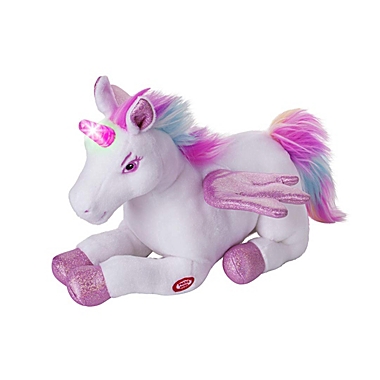 Dazmers Unicorn Light Up Stuffed Animal With Flapping Wings - Musical  Unicorn Plush Toy | Bed Bath & Beyond