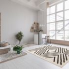 Alternate image 1 for Chaudhary Living 7.75' x 10' Off White and Gray Moroccan Rectangular Shag Area Throw Rug