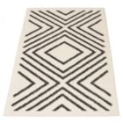 Alternate image 2 for Chaudhary Living 7.75' x 10' Off White and Gray Moroccan Rectangular Shag Area Throw Rug