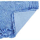 Alternate image 3 for Better Trends Shaggy Border Bath Rug, 100% Cotton, 17" x 24" Rectangle, Blue