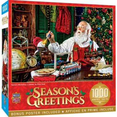 MasterPieces 1000 Piece Christmas Jigsaw Puzzle - Santa's Workshop - 19.25"x26.75". View a larger version of this product image.